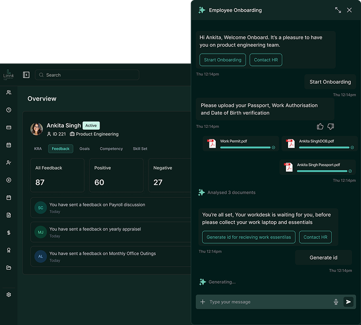Payroll and finance analytics dashboard